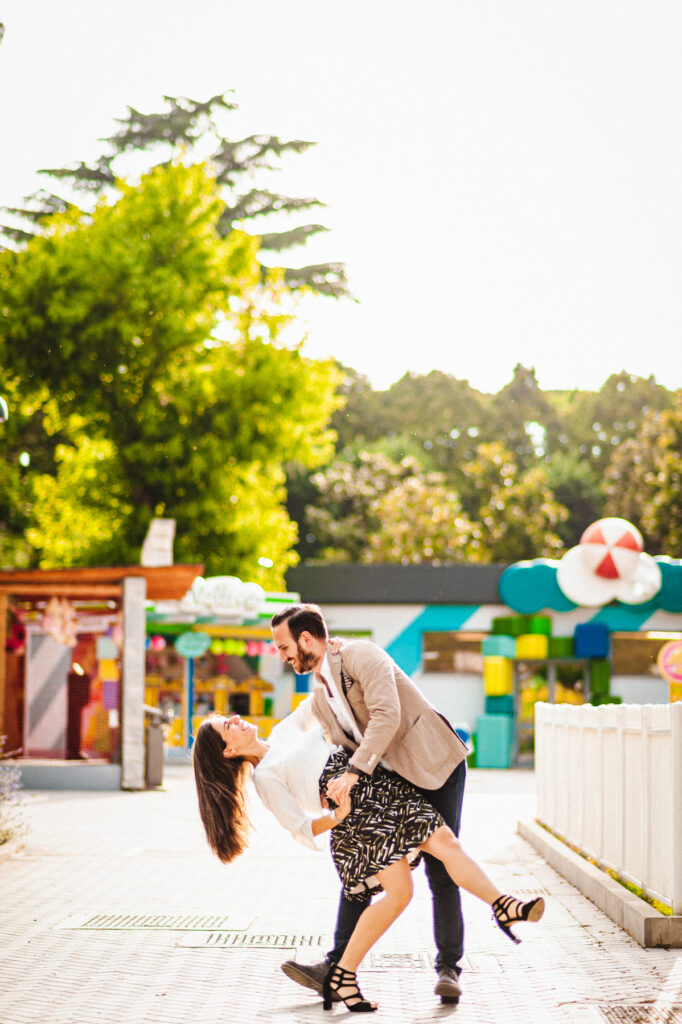 Fotografo di matrimonio creativo a Roma