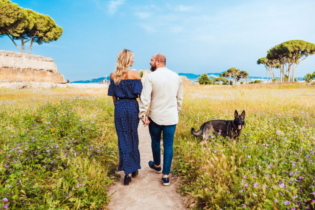 Engagement e Pet photography a Roma